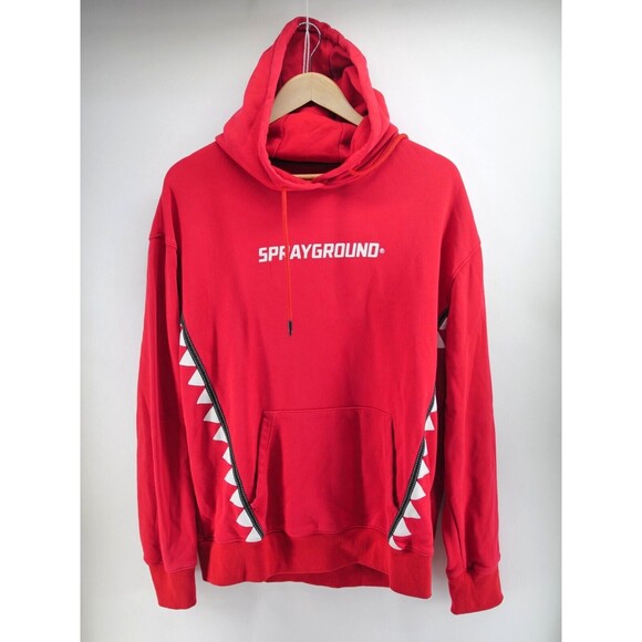 Sprayground VERTICAL‎ TRIBE HOODIE SG7019R Red Pullover Hoodie Medium - Picture 1 of 11